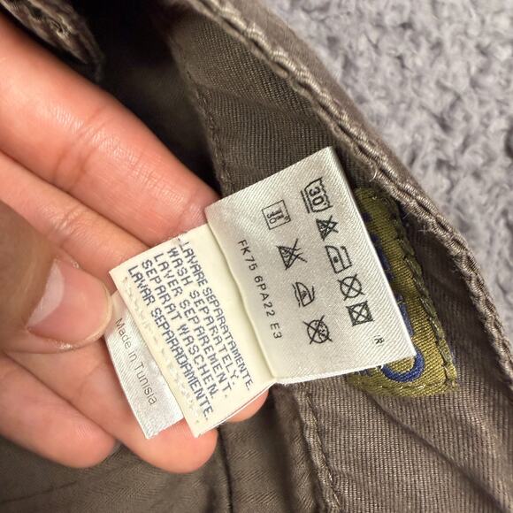 Kenzo Homme Pants Mens 34x34 Brown Linen Blend Relaxed Straight Chino - Picture 12 of 16